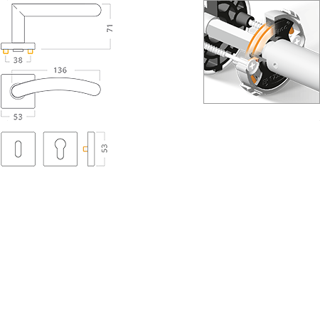 ACT servis -   Heda Slide RHR nerez PK DUPLIKT