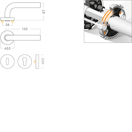 ACT servis - Kliky loiskov SlideBloc light Lida Slide R nerez PK