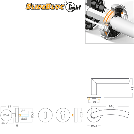 ACT servis -   Pipa Slide R nerez PK