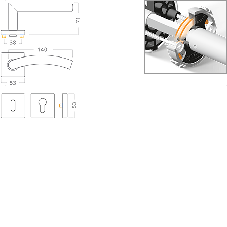 ACT servis -   Pipa Slide RHR nerez PK