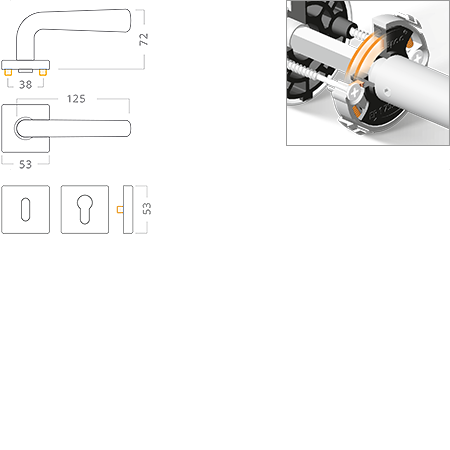 ACT servis -   Sira Slide RHR nerez PK DUPLIKT